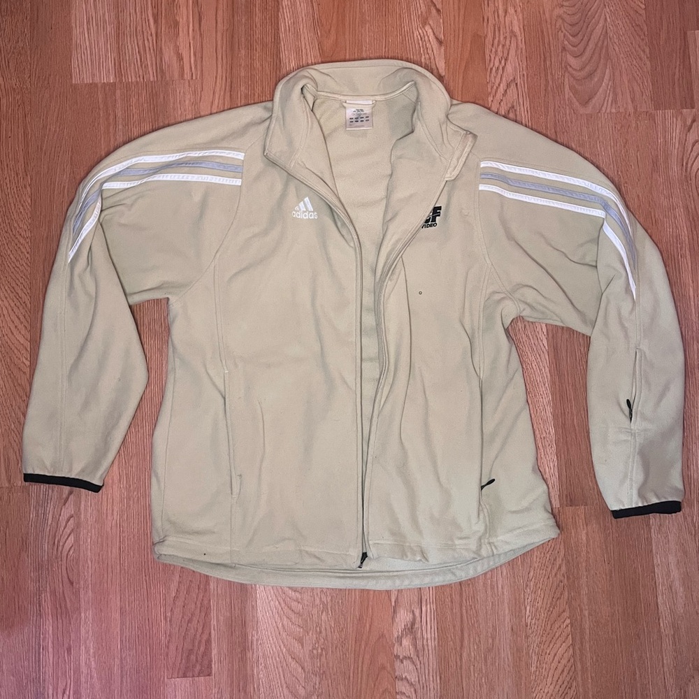 Tan Adidas Fleece jacket